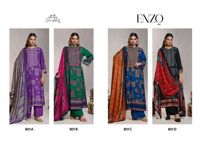 Shiddat enzo 801 dress material wholesale jetpur gujarat